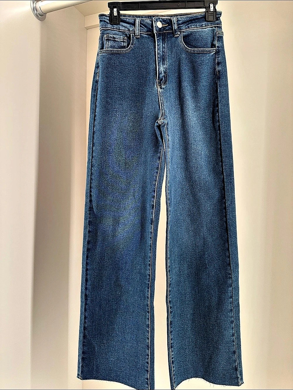 Pink Lily size 25 Wide Leg Jeans in Blue Like New